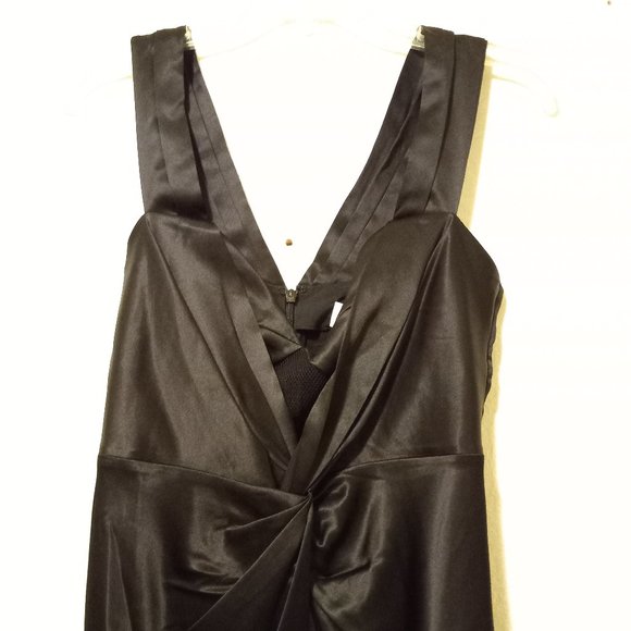 NWT Fleur Du Mal Silk Mesh Draped Dress Size 4 90s Femme Fatale Dark Princess - Picture 4 of 15